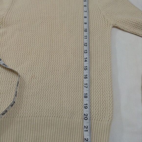Michael Kors Sweater Neutral Pullover Knit Cable Crew Neck Sweater Size Medium - Picture 4 of 6